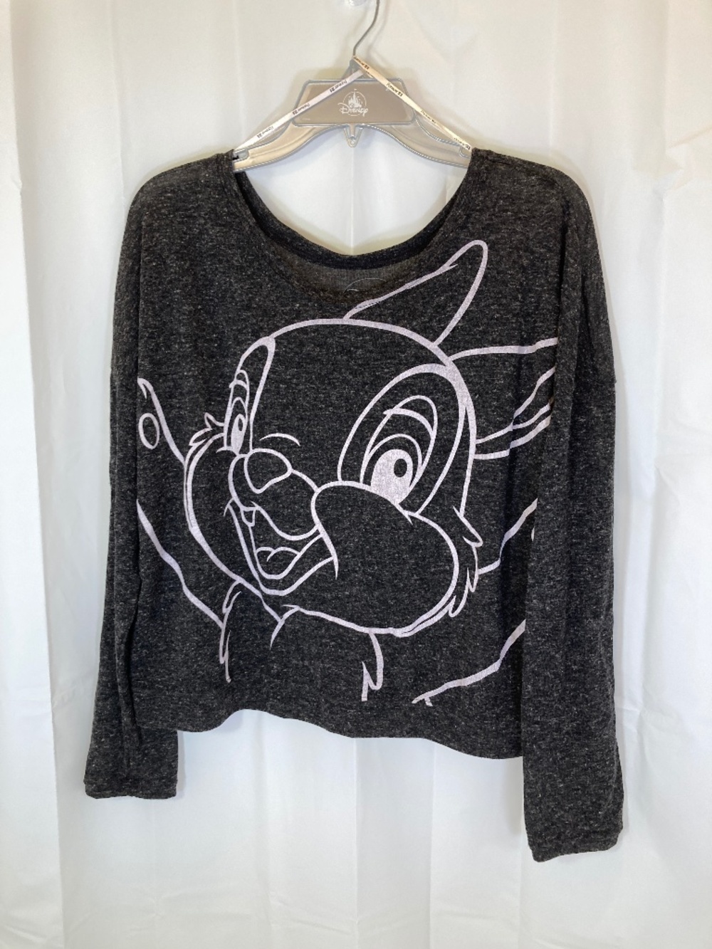 Forever 21 Disney Thumper Sweater Sz L Black Worn Once Lightweight